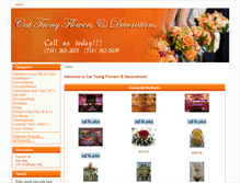 Tablet Screenshot of cattuongflowers.com